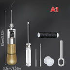 Professionelles Leder Nähset mit Stitching Awl – Handnähwerkzeug für Leder, Canvas & Schuhreparatur