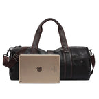 RUIMOM Vintage Sporttasche aus Lederoptik – Große Fitness- &amp; Reisetasche als Schulter- und Messenger Bag para mujeres y hombres