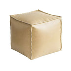 PU Leder Sitzwürfel mit Stauraum – Minimalistischer Aufbewahrungs-Ottoman &amp; Sitzbank mit rutschfester Basis (40×40×40 cm) 