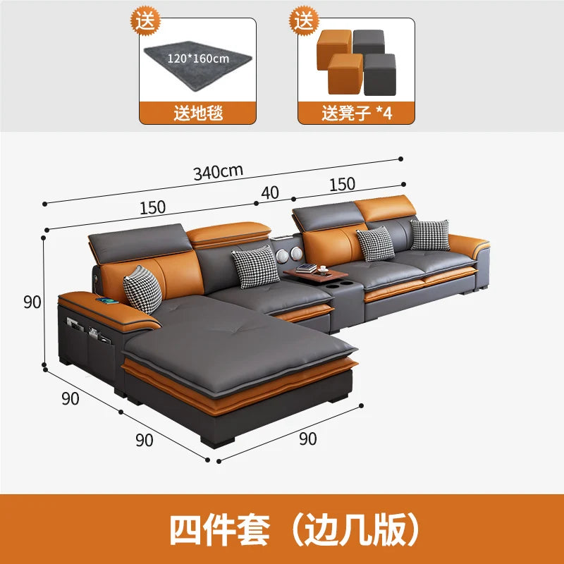 Nordisches Designer Lounge-Sofa – Modernes Relax-Sofa im italienischen Minimalismus, devient Lazy Couch pour Wohnzimmer &amp; Lounge