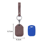 Personalisierbare Lederhülle für StarLine S96 & PIK Intercom – Premium Schutzcover aus Rindsleder für Alarm- & IC-Tags mit Schlüsselanhänger