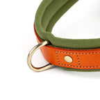 No-Pull Hunde-Geschirr Set aus Nylon & PU-Leder – Gepolstertes Harness mit Halsband & Leine für kleine, mittlere & große Hunde