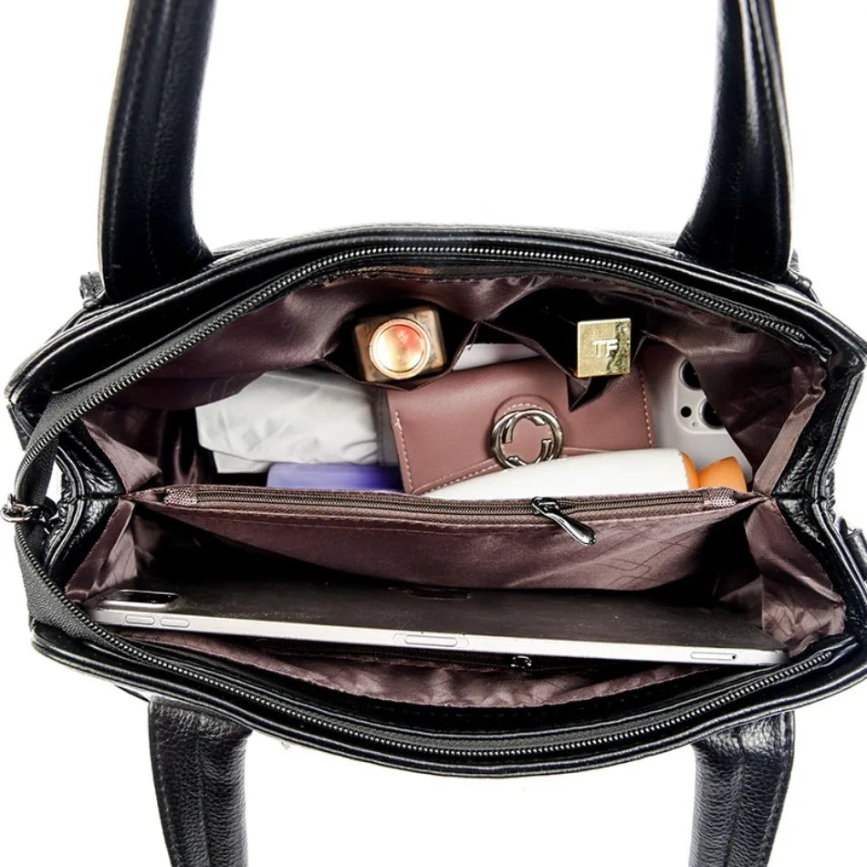 VANDERWAH Luxus Damen Handtasche – Soft Leather Crossbody & Schulter Tote Bag, Designer Handbag 2024