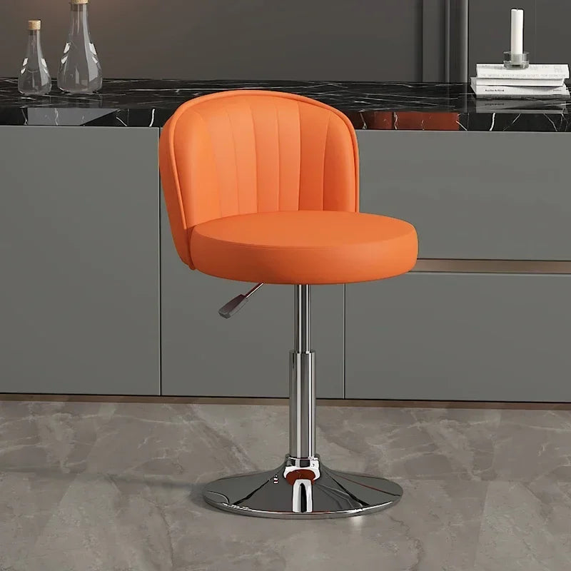 Drehbarer Nordic Barstuhl aus PU-Leder – Höhenverstellbarer moderner Barhocker im italienischen Design für Küche, Bar & Theke