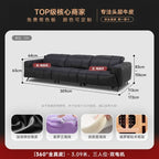 Designer Elektro-Ledersofa mit Schlaffunktion – Großes, verstellbares Luxus Sofa aus Rindsleder, ausziehbar &amp; individuell konfigurierbar 