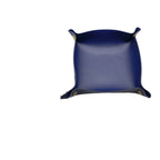 Nordische PU Leder Ablageschale 15 × 15 cm – Faltbare Desktop Storage Box für Schmuck, Kosmetik & Schlüssel