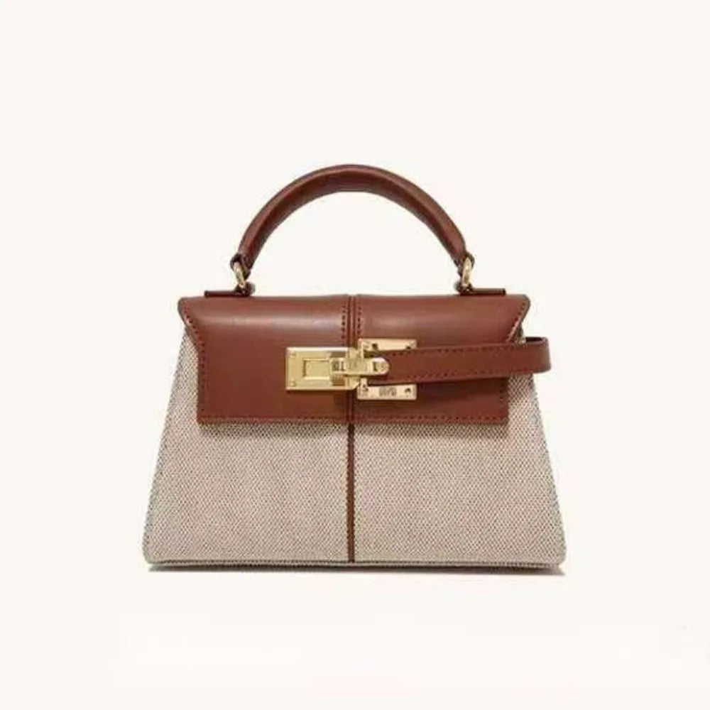 Trapezförmige Damen Handtasche aus PU-Leder – Elegante Top-Handle Bag im Nischen-Design, vielseitig & modern (2025)