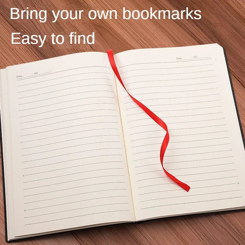 Elegantes A5 Leder-Notizbuch – Business & Bürojournal für Organisation und Stil