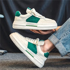 JKPUDUN Herren Leder Sneakers – Atmungsaktive, leichte Sportschuhe für Alltag, Walking, Tennis & Outdoor