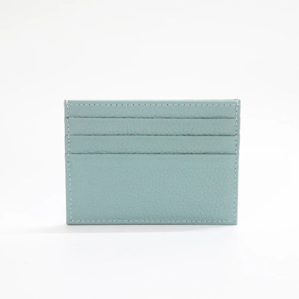 Personalisierter Leder Kartenhalter mit Initialen – Slim Wallet aus echtem Rindsleder für Damen &amp; Herren