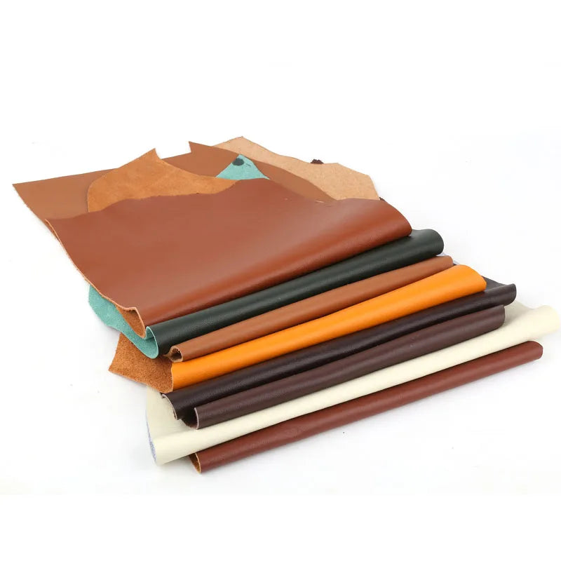 Farbiges Top-Layer Rindsleder 1,2 mm – Weiches Echtleder mit Tropfenprägung für Möbel, Taschen & DIY Lederarbeiten