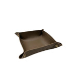 Caja de almacenamiento de cuero de PU de estilo nórdico: elegante bandeja de almacenamiento de escritorio para artículos de papelería, cosméticos y artículos de tocador