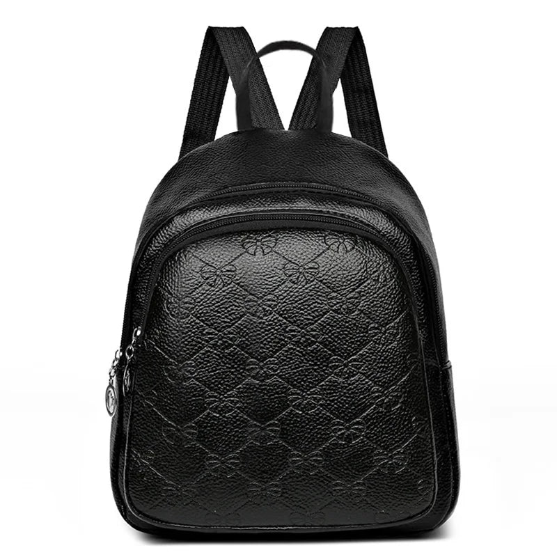Mochila de cuero de PU unisex de estilo coreano - Mochila Trendiger Softback con gran estatura para todas las etiquetas, escuelas y viajes