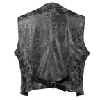 DIMUSI Herren Wildleder-Optik Weste – Vintage Casual V-Ausschnitt Lederlook, ärmellose Herrenweste mit Knopfleiste für Herbst & Winter