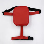 Trendy Damen Hüfttasche 2025 – Schwarze PU-Leder Fanny Pack & Beintasche für Outdoor, Hiking & Motorrad