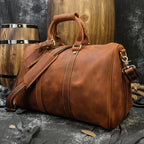 Newsbirds Crazy Horse Leder Reisetasche – Vintage Carry-On Duffle Bag aus echtem Rindsleder für Damen &amp; Herren 