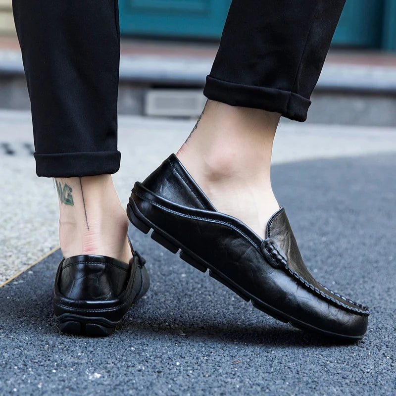 Designer Herren Loafer im Leder-Look – Hochwertige Moccasins & Driving Shoes, leichte Slip-On Schuhe für Business & Freizeit