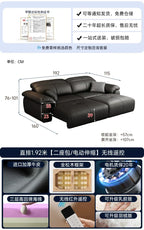 Luxuriöses schwarzes Echtleder Sofa mit Relax- & Schlaffunktion – Modernes Designer Ecksofa & Daybed für stilvolle Wohnzimmer