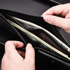 Modisches Herren Leder Portemonnaie – Kurze Geldbörse mit Kartenfächern, Ausweisfenster & Multifunktion für Schüler und Studenten