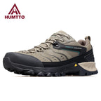 HUMTTO Herren Outdoor Sneaker – Leder Wanderschuhe, Luxus Trekking Boots, rutschfest, wasserabweisend, professionell für Hiking & Sport