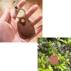 Retro AirTag Schutzhülle aus PU-Leder mit Schlüsselring – Hochwertiges Case für Apple AirTag, stoßfest & kratzgeschützt