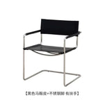 Italienischer Bauhaus Lederstuhl aus Sattelleder – Comedor moderno y muebles de diseño retro con iluminación y lujo