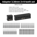 WUTA Modulares Adapter- &amp; Schlagkopf-System para Lederwerkzeuge – Austauschbare Loch- &amp; Stichaufsätze aus Edelstahl 