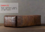 Luxuriöses Leder Sofa für Wohnzimmer – Braunes Designer Sofa im italienisch-nordischen Stil, Lazy Luxury Couch mit weicher Polsterung