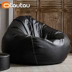 OTAUTAU Puf Sofá aus Kunstleder – Gefüllter Sitzsack 70 cm para mujeres modernas