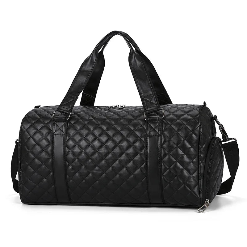 Duffle Tote Gym Fitness Tasche aus PU-Leder – Vielseitige Sport- & Reisetasche als Schulter-, Hand- und Crossbody Bag für Damen & Herren