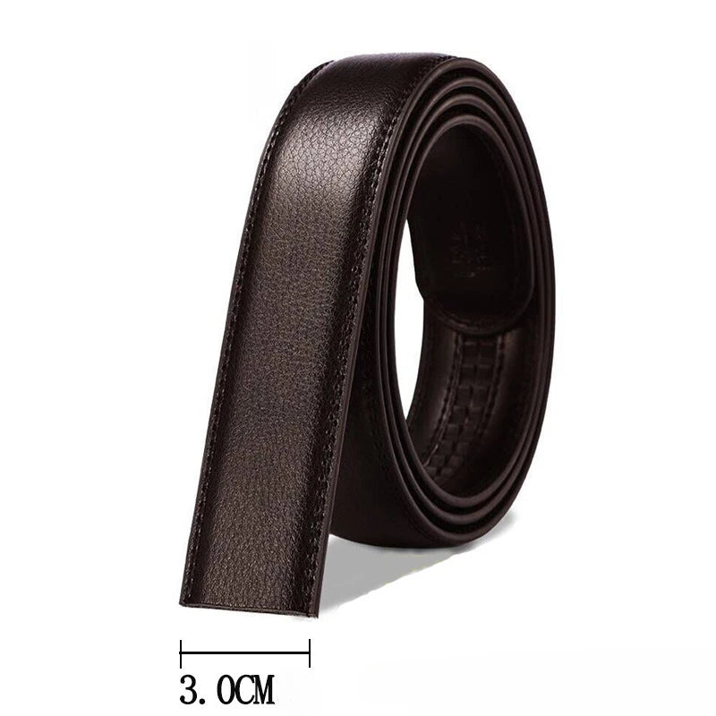 Hochwertiger PU-Leder Gürtel ohne Schnalle – HALOCOWCOW Unisex