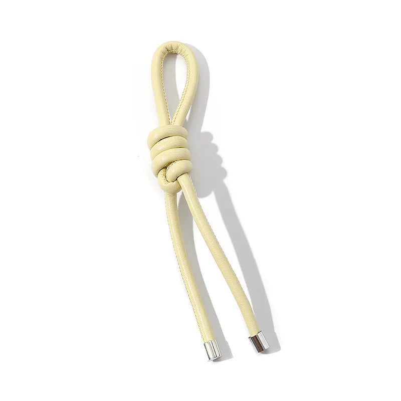 Modischer PU-Leder Seil-Schlüsselanhänger – Vielseitige Hängedekoration für Schlüssel, Handy &amp; Tasche mit O-Ring in Goldoptik