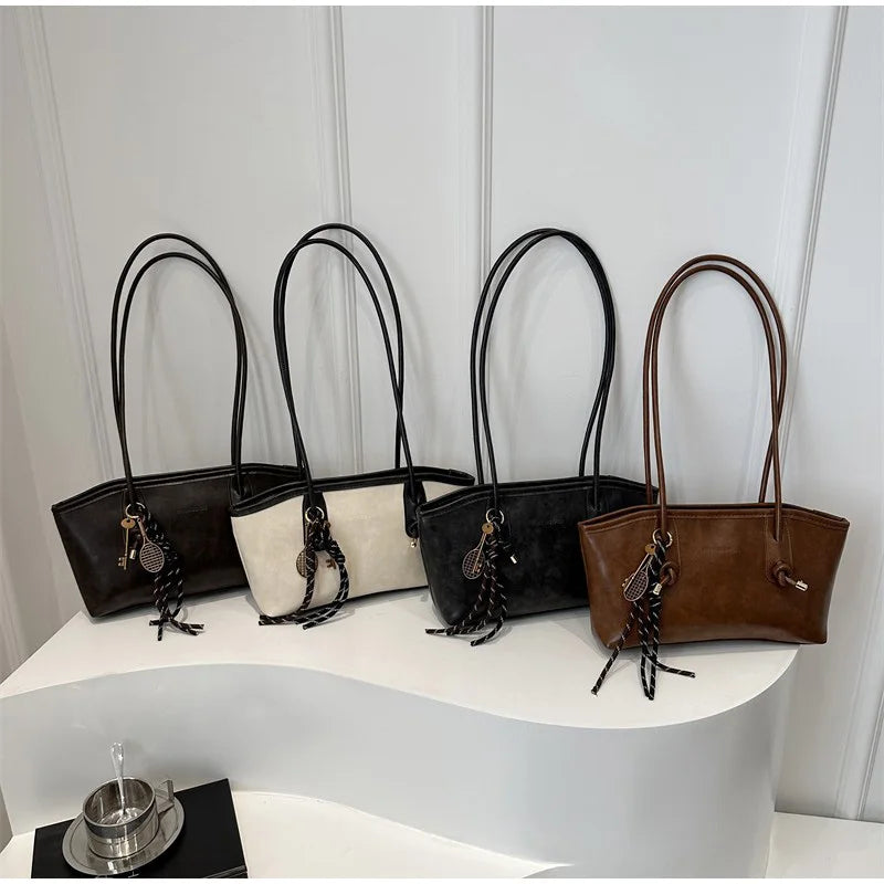 Sacs à main rétro pour femmes – Style européen et américain, mode coréen, grande capacité, sacs à main durables avec crochets 