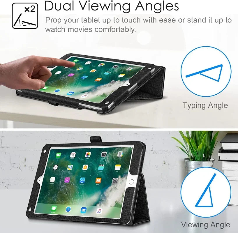 Flip Case aus PU-Leder für iPad 10.2 (7., 8., 9. Gen) & iPad 10.9 (10. Gen) – Robuste Tablet Schutzhülle mit Standfunktion & Stifthalter