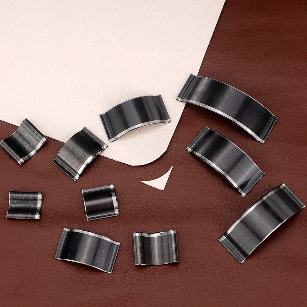 10-teiliges Leder Rundmesser Set – 1/4 Rundklingen aus Carbonstahl für präzise Lederzuschnitte bei Taschen, Gürteln & Uhrenarmbändern