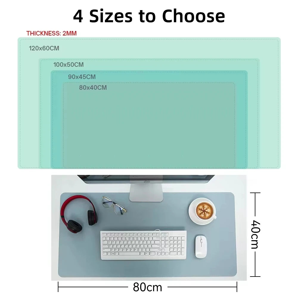 Hansong Große PU-Leder Schreibtischunterlage – Wasserdichte Desk Pad & Gaming Mousepad für Büro, Homeoffice und PC-Arbeitsplätze