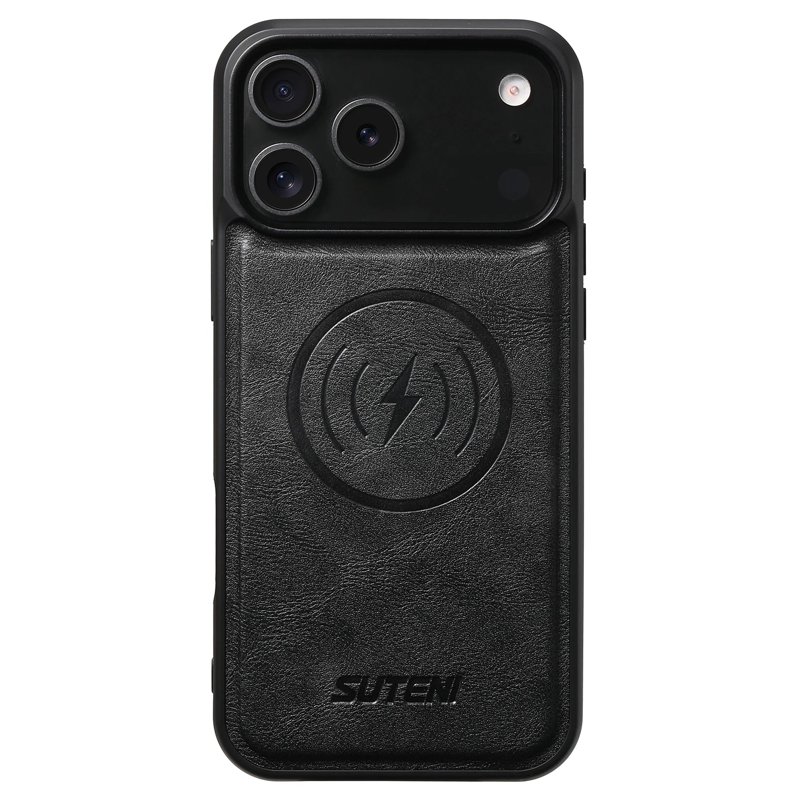 SUTENI Magnetische iPhone Hülle aus Kunstleder – Frosted Feel Case mit kabellosem Laden für iPhone 17 Pro Max, 16 Plus, 15, 14, 13 & 12