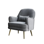 Luxuriöser Designer-Armchair im nordischen Stil – Stabiler Lounge- & Lesesessel mit Rückenstütze für Wohnzimmer & Hotel