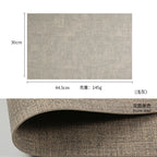 Tabletex Luxuriöse PVC-Kunstleder Tischsets in Weiß – Stoffoptik, wasserdicht & pflegeleicht im japanischen Stil (4er Set)