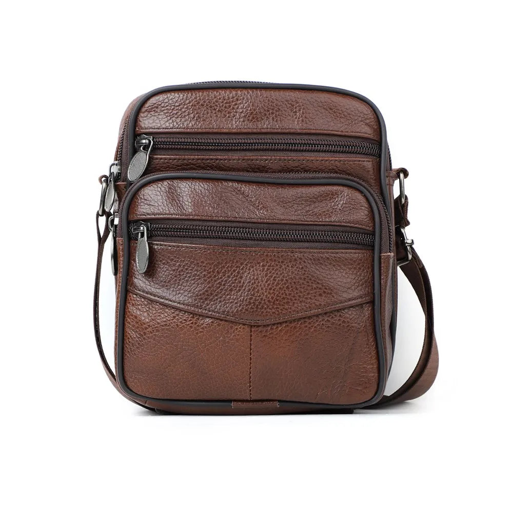 JOYIR Herren Leder Crossbody Bag – Trendige Casual Schultertasche aus Echtleder für Männer