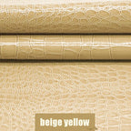 PU Kunstleder mit Krokodil-Prägung – Eleganter Lederstoff für DIY, Taschen, Möbel & Dekoration