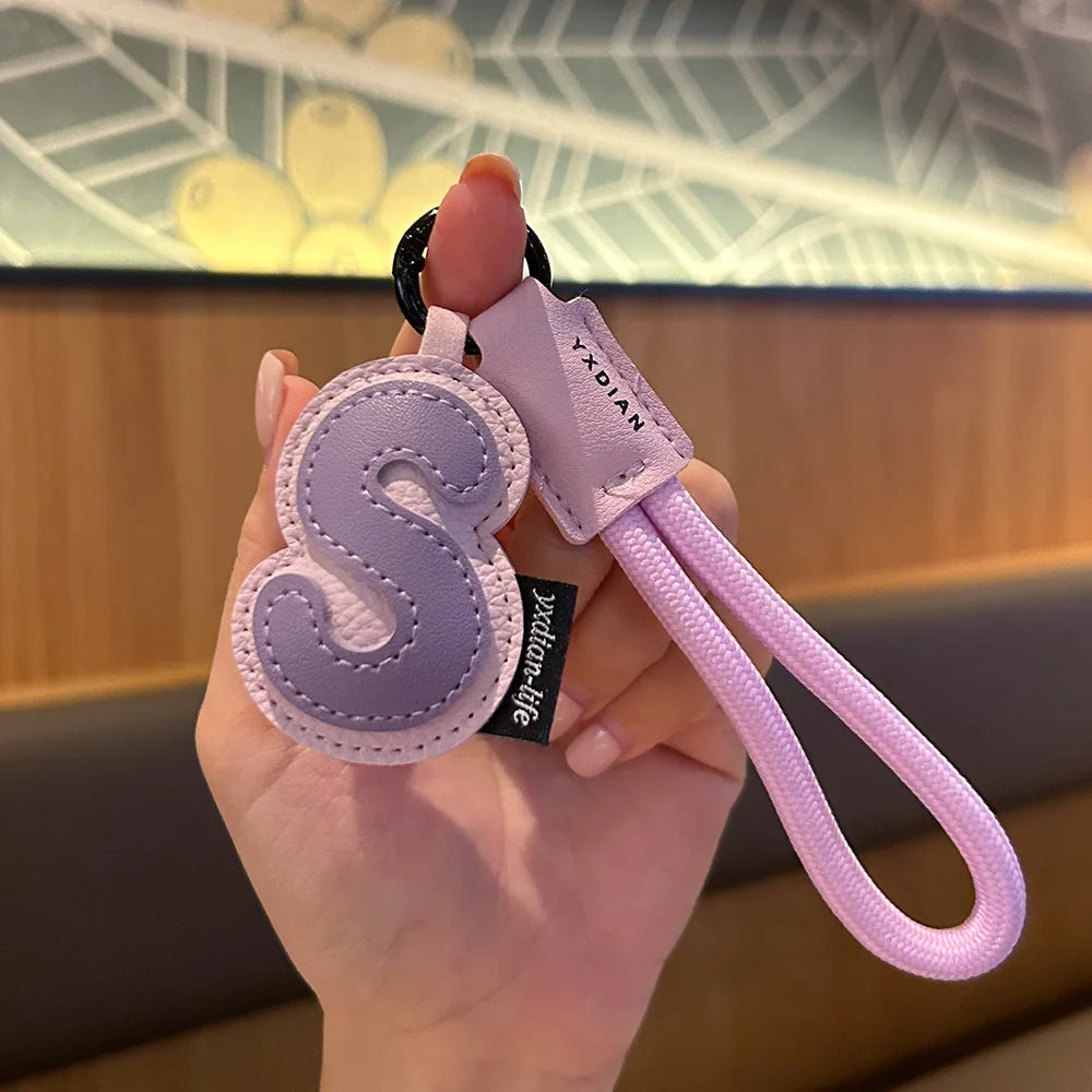 Bunter PU-Leder Schlüsselanhänger mit geflochtener Handschlaufe – Anti-Verlust Keychain &amp; Lanyard for Schlüssel, Tasche, Koffer &amp; Handy 