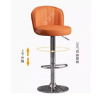 Drehbarer Nordic Barstuhl aus PU-Leder – Höhenverstellbarer moderner Barhocker im italienischen Design für Küche, Bar & Theke