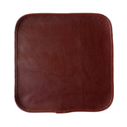 Quadratisches Sitzkissen aus Rindsleder 40 × 40 cm – Wasserdichtes, extra dickes Lederkissen für Büro, Sofa & Stuhl