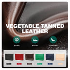 Großes Leder Füllfederhalter Etui mit 12 Steckplätzen – Hochwertiges Pen Case aus echtem Leder für Schule & Büro