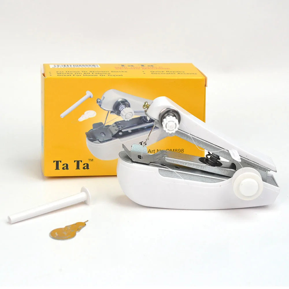 Tragbare Mini Handnähmaschine – Kabellose manual Nähmaschine für Kleidung, Leder &amp; DIY-Projekte