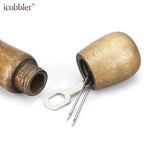 Speedy Stitcher Leder Nähahle – Handnähmaschine für Leder, Canvas & Reparaturen | Buchenholzgriff, Profi-Set