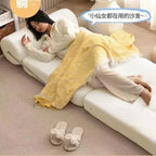 Klappbares Leder Einzelsessel Schlafsofa – Modernes Luxus Sofa & Bett für Wohnzimmer, Schlafzimmer & Tiny Homes