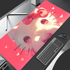 Pinkes Leder Mouse Pad für Mädchen mit Hello Kitty – Gaming & Office Schreibtischunterlage von Sanrio