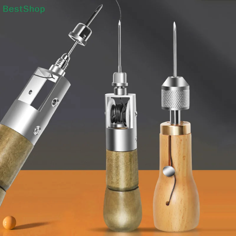 Professionelles Leder Nähset mit Stitching Awl – Handnähwerkzeug für Leder, Canvas & Schuhreparatur